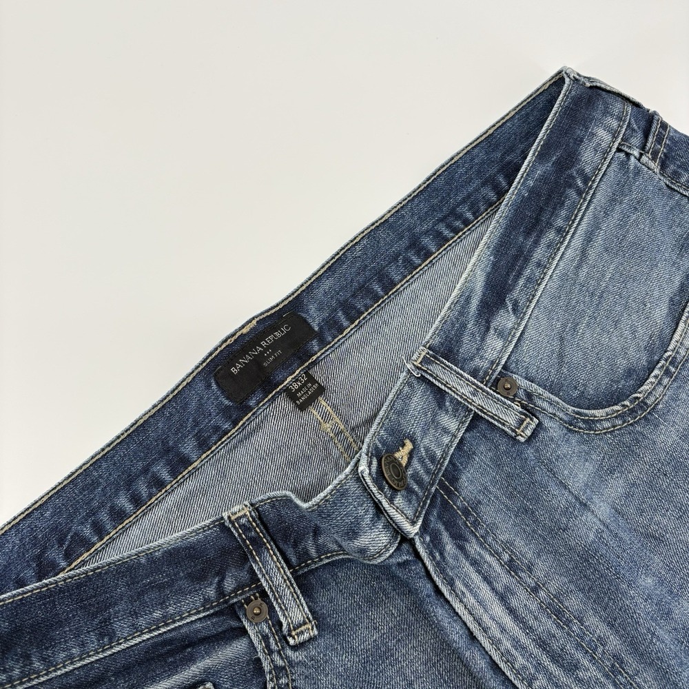 Banana Republic Men's Size 38‎ X 32 Slim Fit Denim Jeans Straight Leg